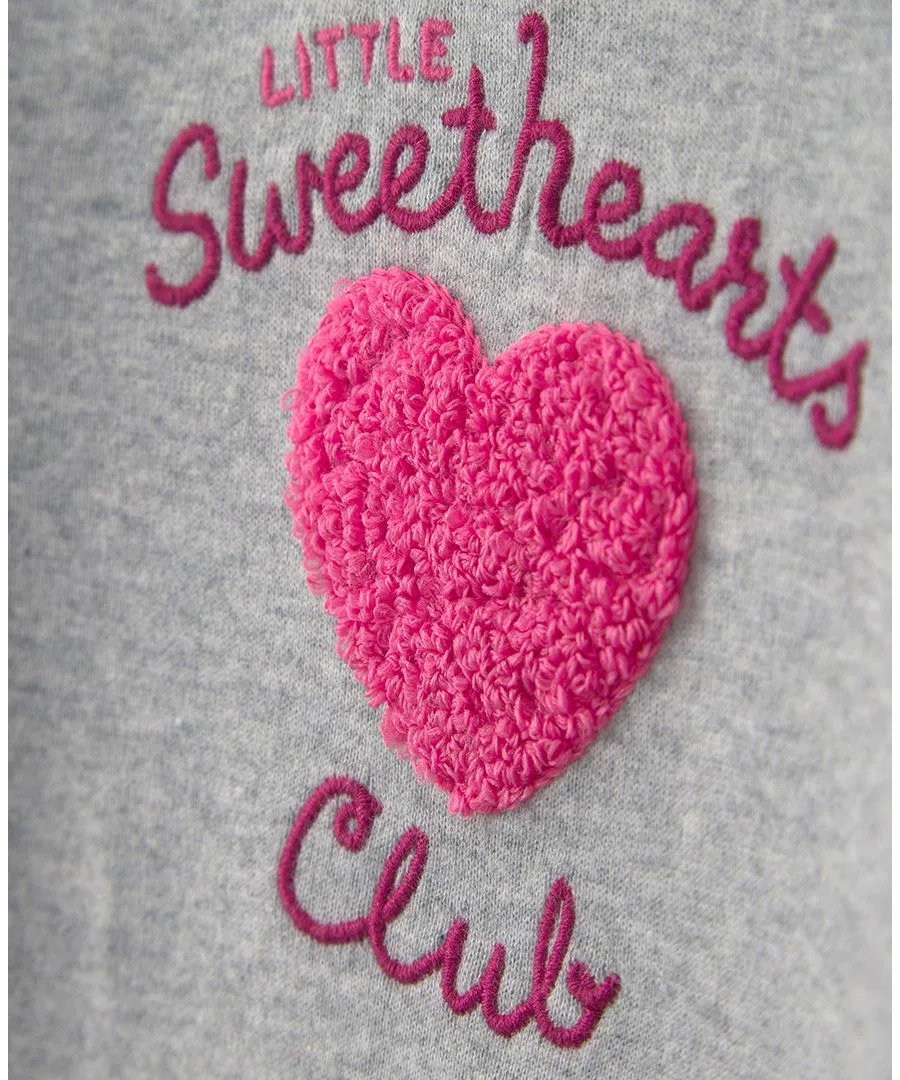Комплект из боди и брюк Little Sweethearts Club Carter's, Pink Gray — фото 4