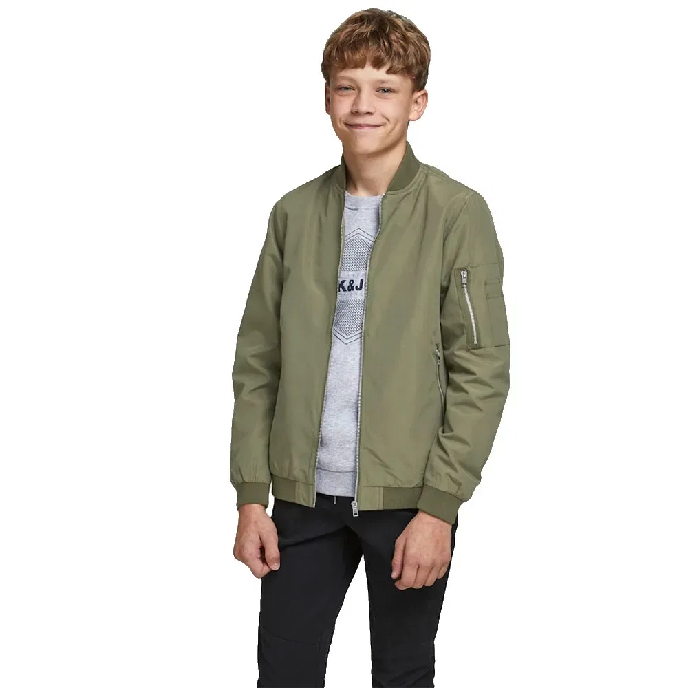 Детская куртка-бомбер для мальчиков с принтом Rush Jack & jones, Green