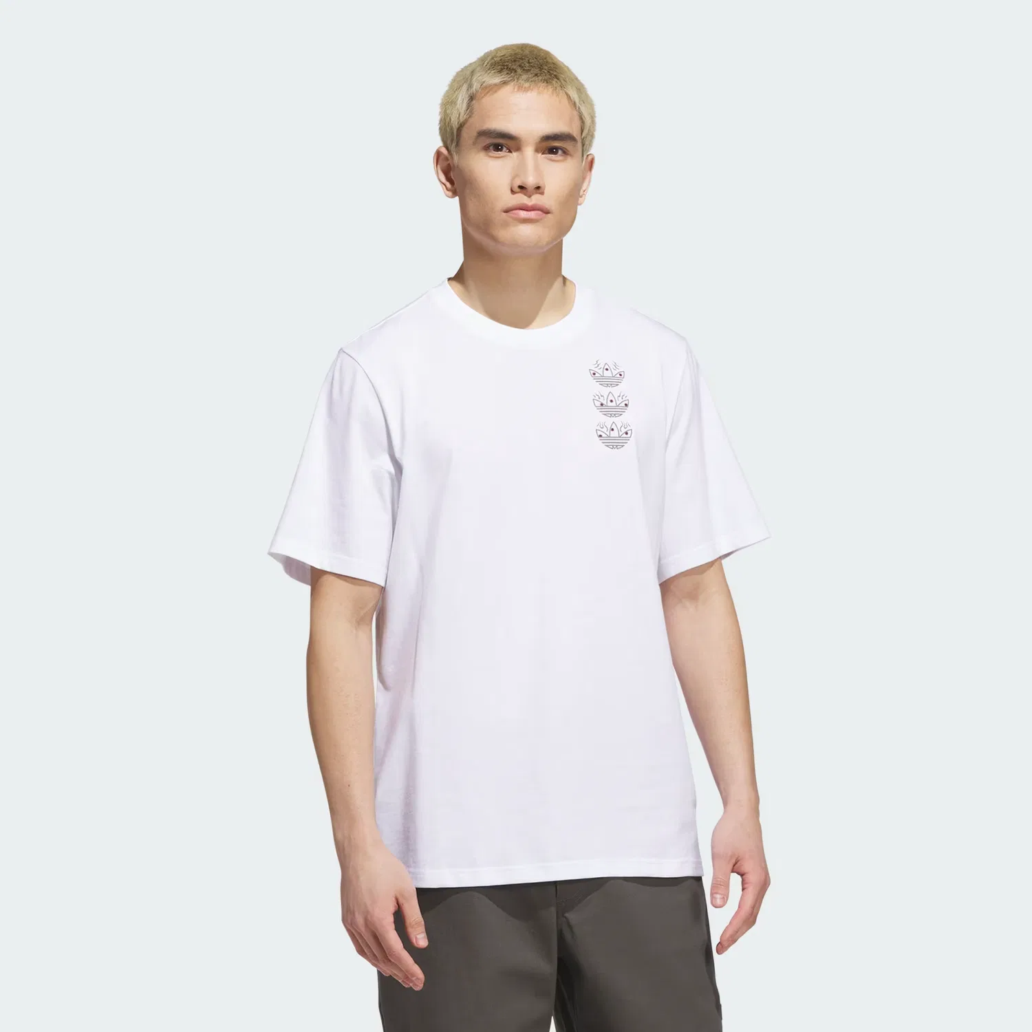 Футболка с ярким принтом Temple of Skate Curb Adidas Originals, белый/мультиколор — фото 3