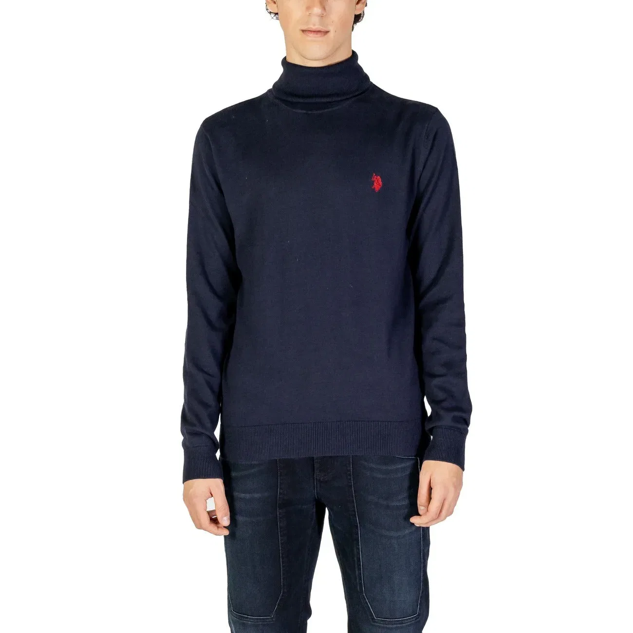 Свитер вязаный мужской U.S. Polo Assn., синий