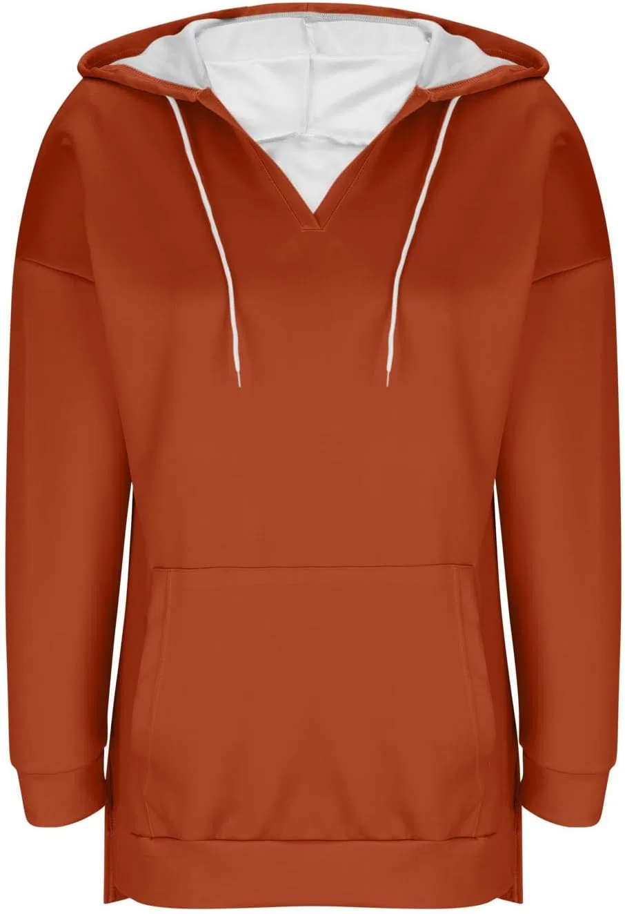 Женская туника-свитшот Oversized Sweatshirts, арбузно-красный — фото 4