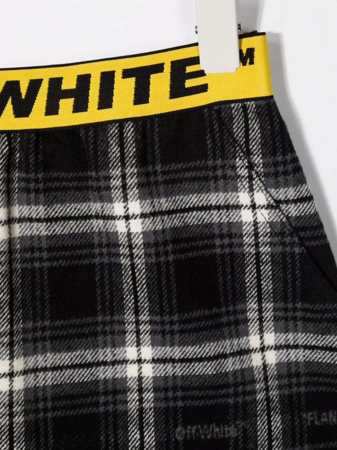 Юбка в клетку OFF-WHITE, черный — фото 3