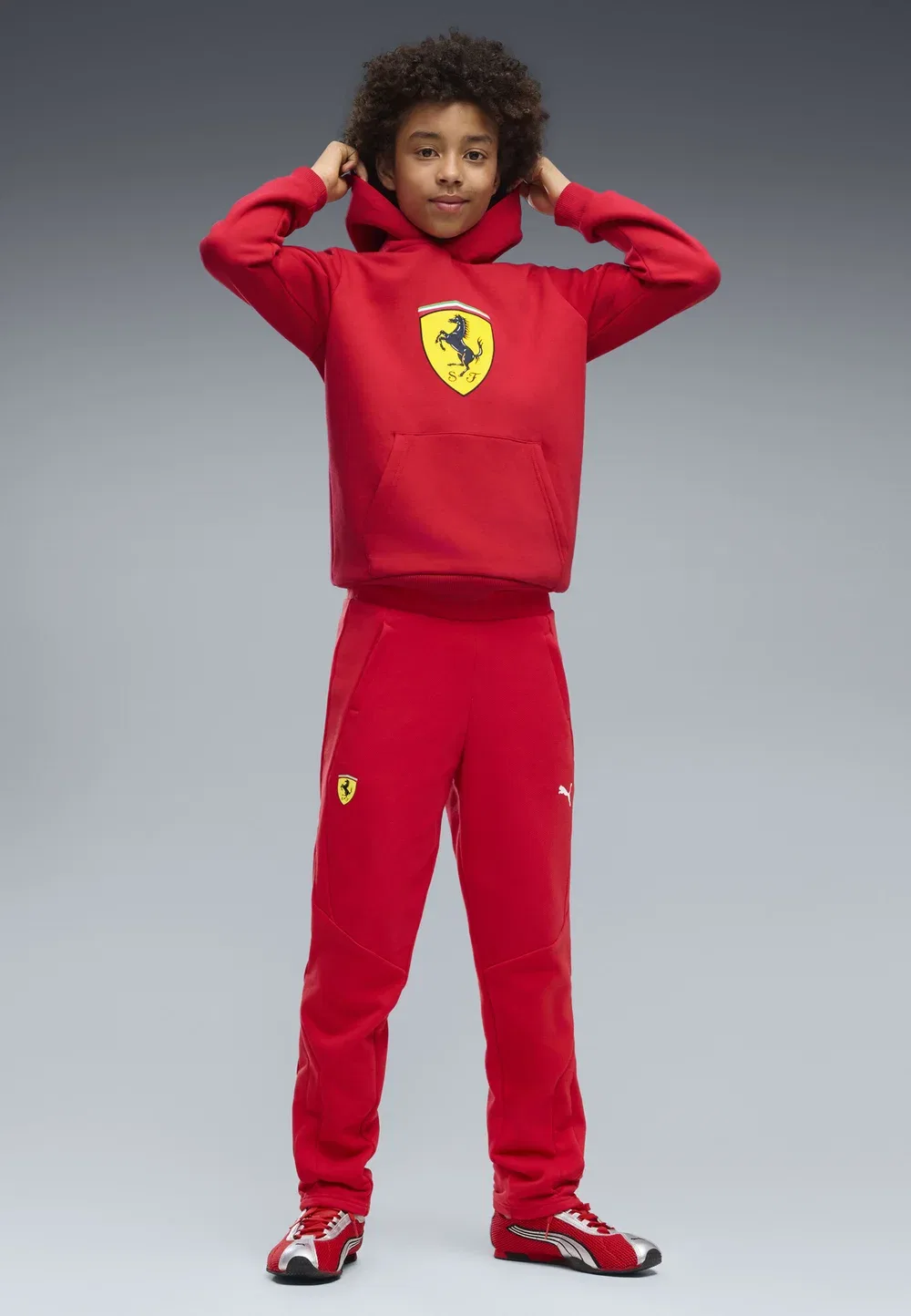 Спортивные штаны Ferrari для тренировок (унисекс) Puma, Rosso Corsa