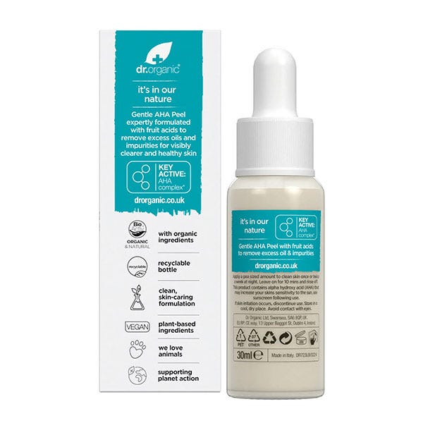 Очищающий скраб для лица DR. ORGANIC Skin Clear Aha Peel, 30 мл — фото 4