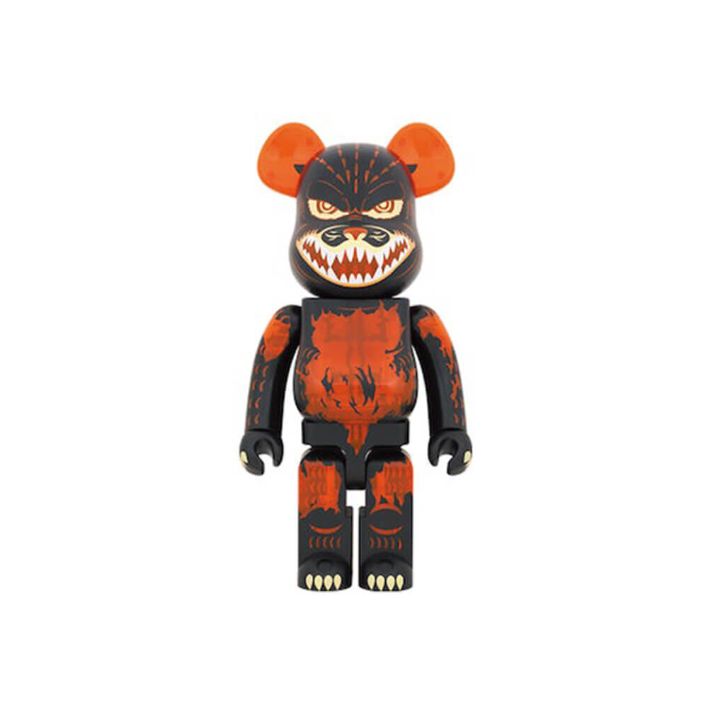 Фигурка Bearbrick Godzilla VS Destoroyah version Godzilla (Meltdown) 1000%, черный/оранжевый — фото 2