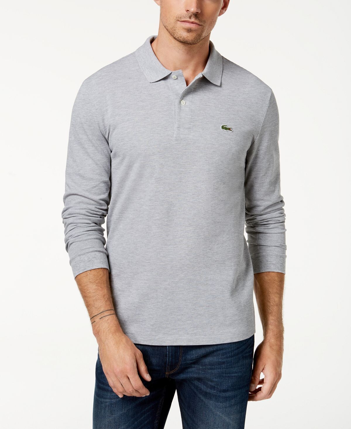 

Мужская классическая рубашка поло с длинным рукавом l.12.12 Lacoste, мульти