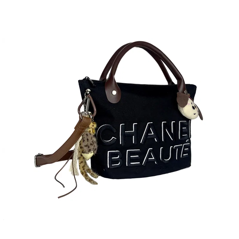 Косметичка унисекс из кожи и канвы, CHANEL — фото 3