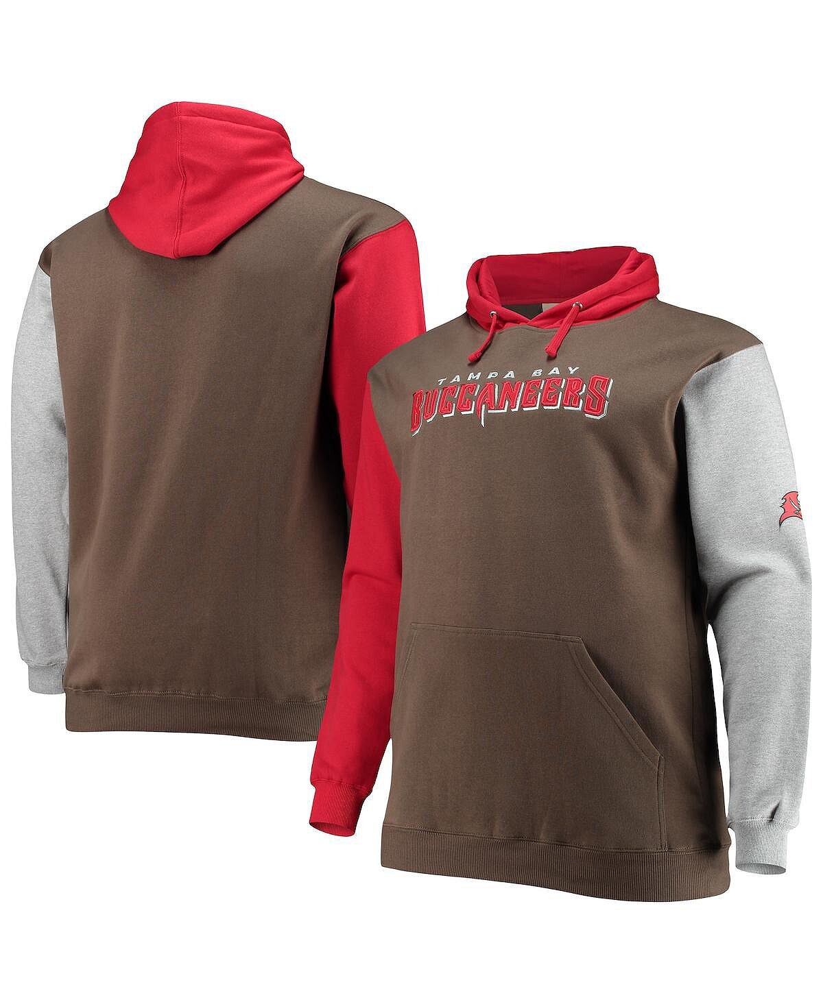 

Мужская красная и черная толстовка с капюшоном tampa bay buccaneers big and tall pullover Profile, мульти