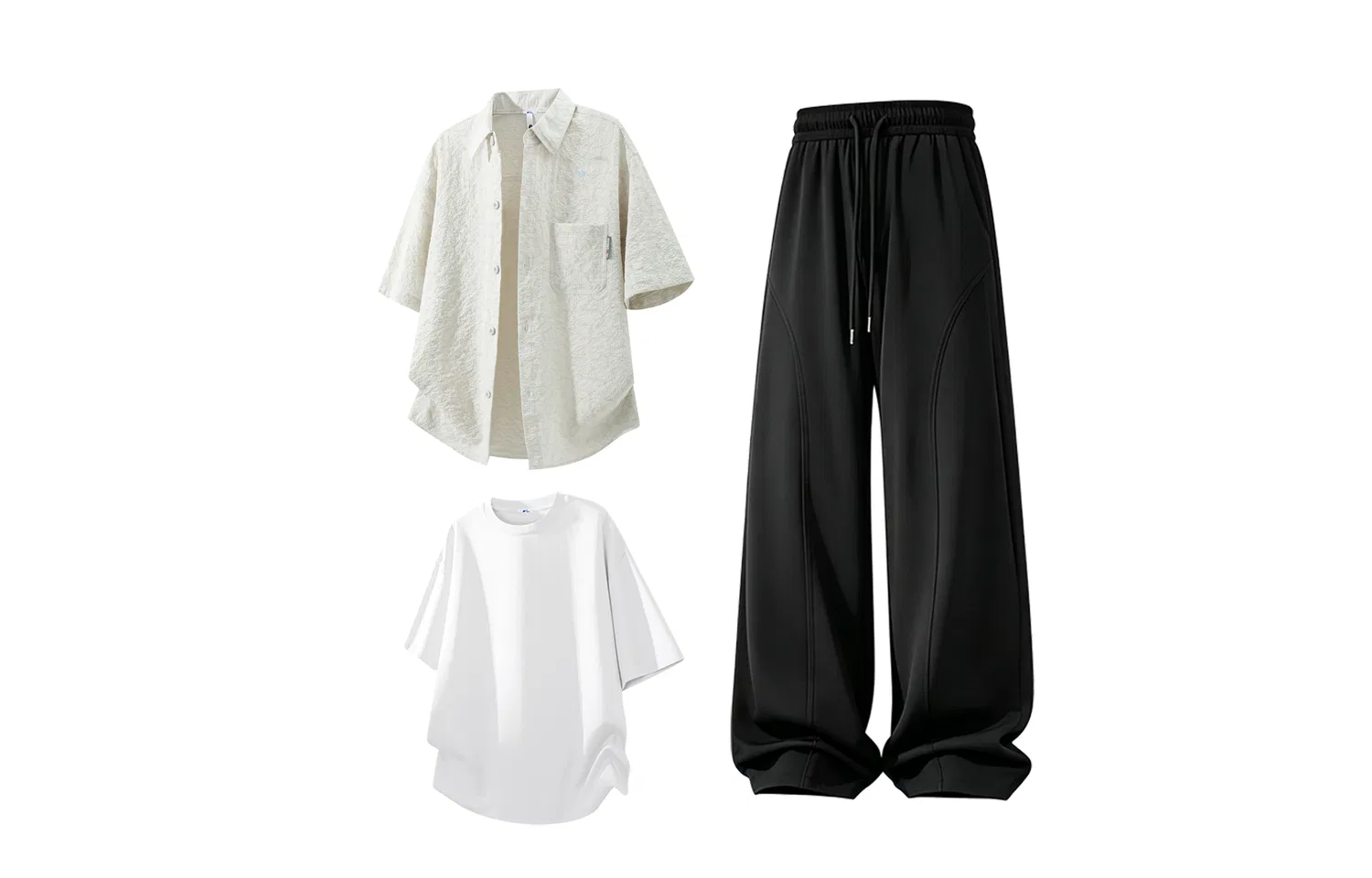 Детский комплект из рубашки с воротником и брюк, тонкая ткань, Shirt Matching Sets, WARRIOR — фото 3