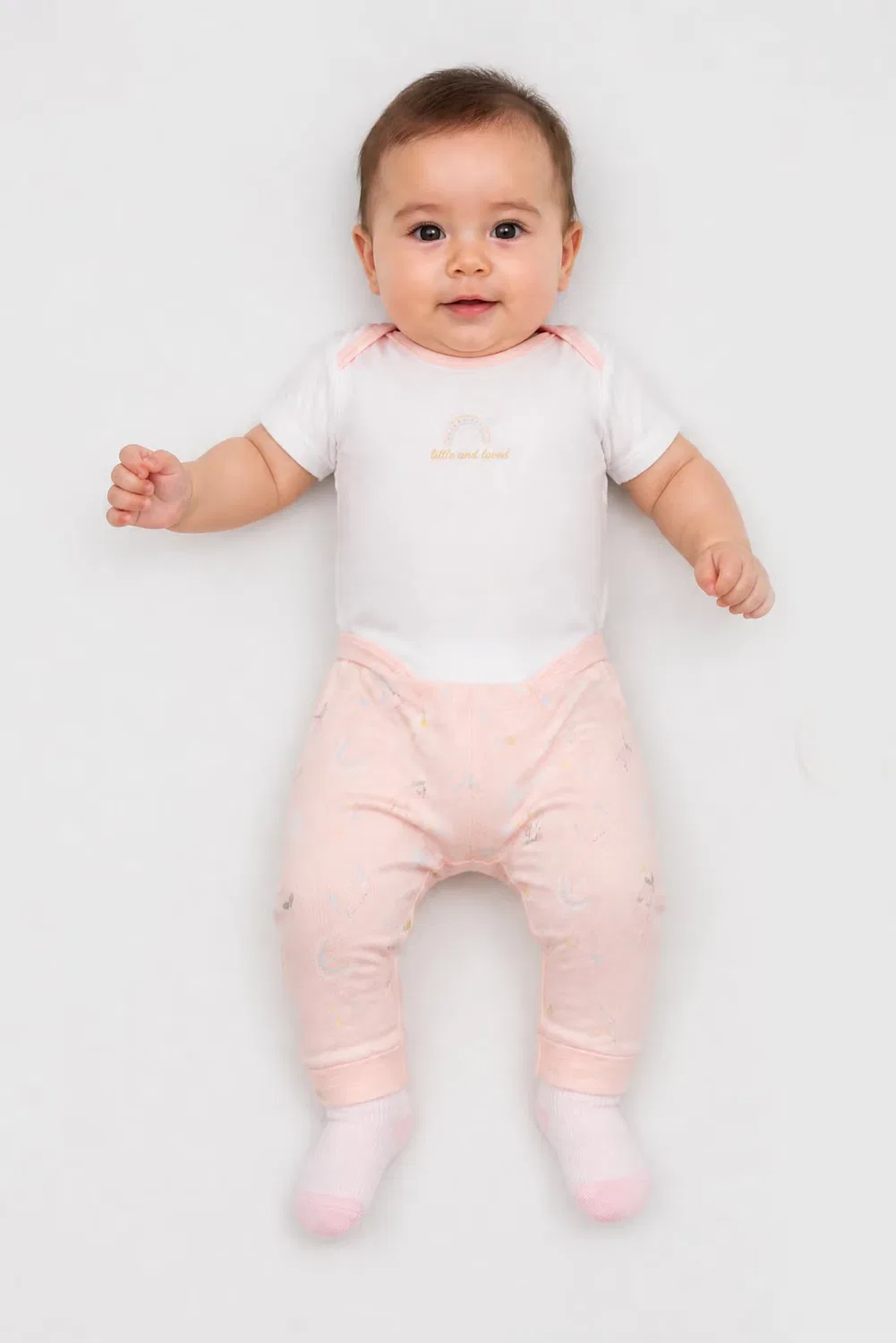 Комплект детской одежды с принтом из 6 предметов Rock-A-Bye Baby Boutique, разноцветный