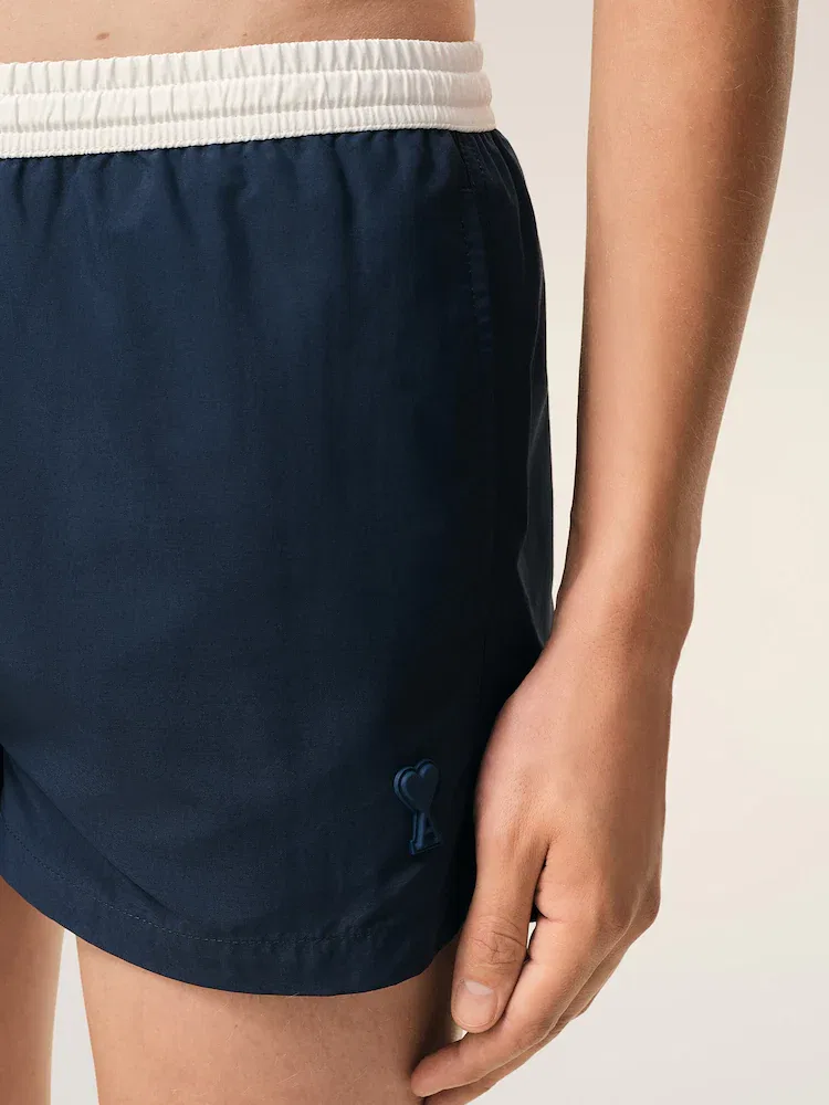 Шорты Bicolor Swimsuit от AMI PARIS, Encre — фото 4