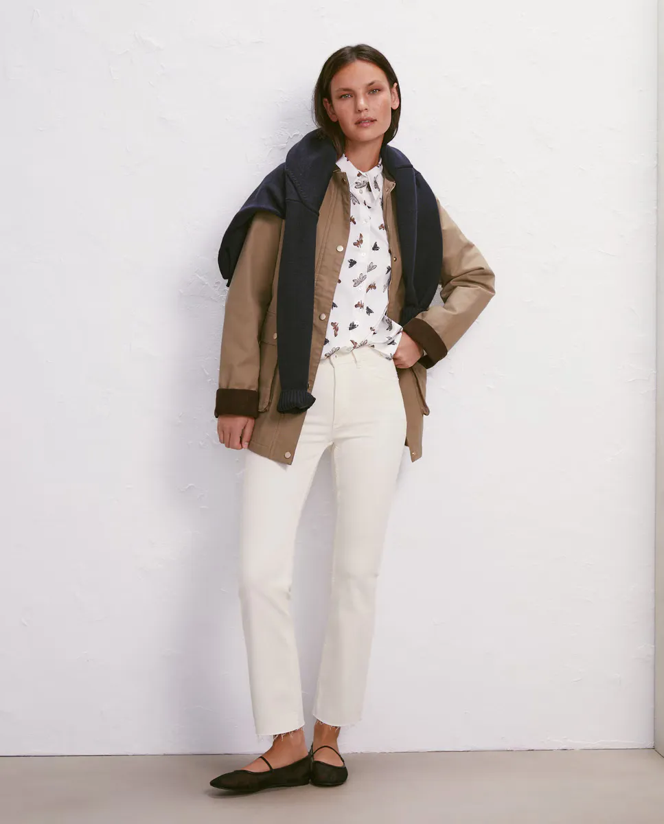 

Женские укороченные брюки-клеш Easy Wear, цвет Blanco roto