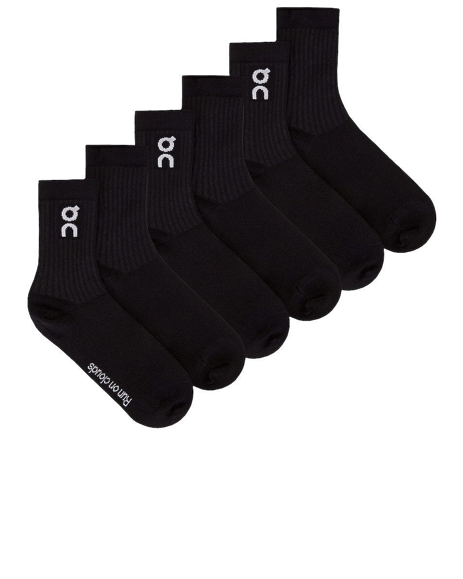 

Носки с логотипом 3 пары On, Black