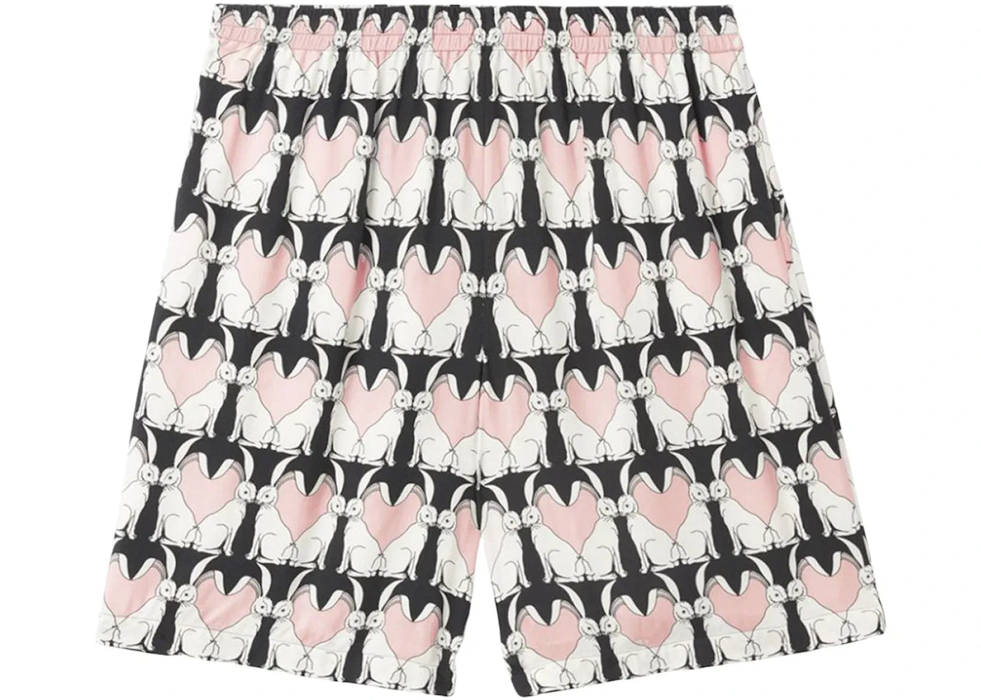 Мужские шорты с принтом Rabbit Burberry, Black Pink