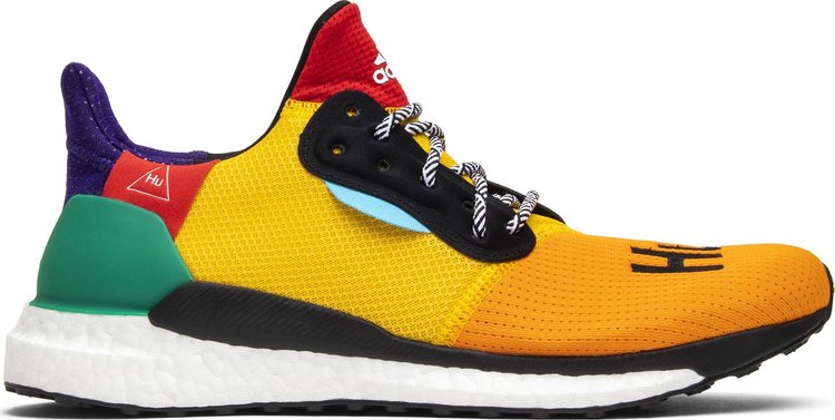 

Кроссовки Adidas Pharrell x Solar Hu Glide 'Bold Gold', желтый