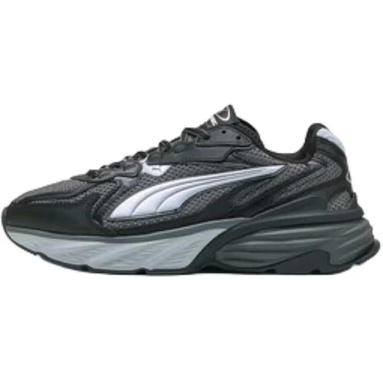 Детские кроссовки-чокеры с низким верхом Black-Dark Gray-Silver PUMA, Black-Dark Gray-Silver