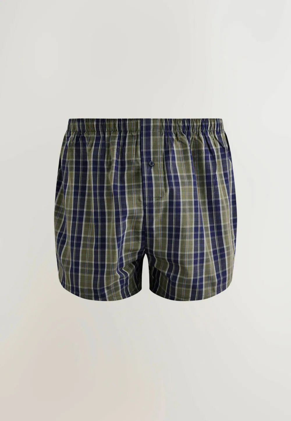 8 пар боксерских трусов Next, Navy Green Check — фото 2