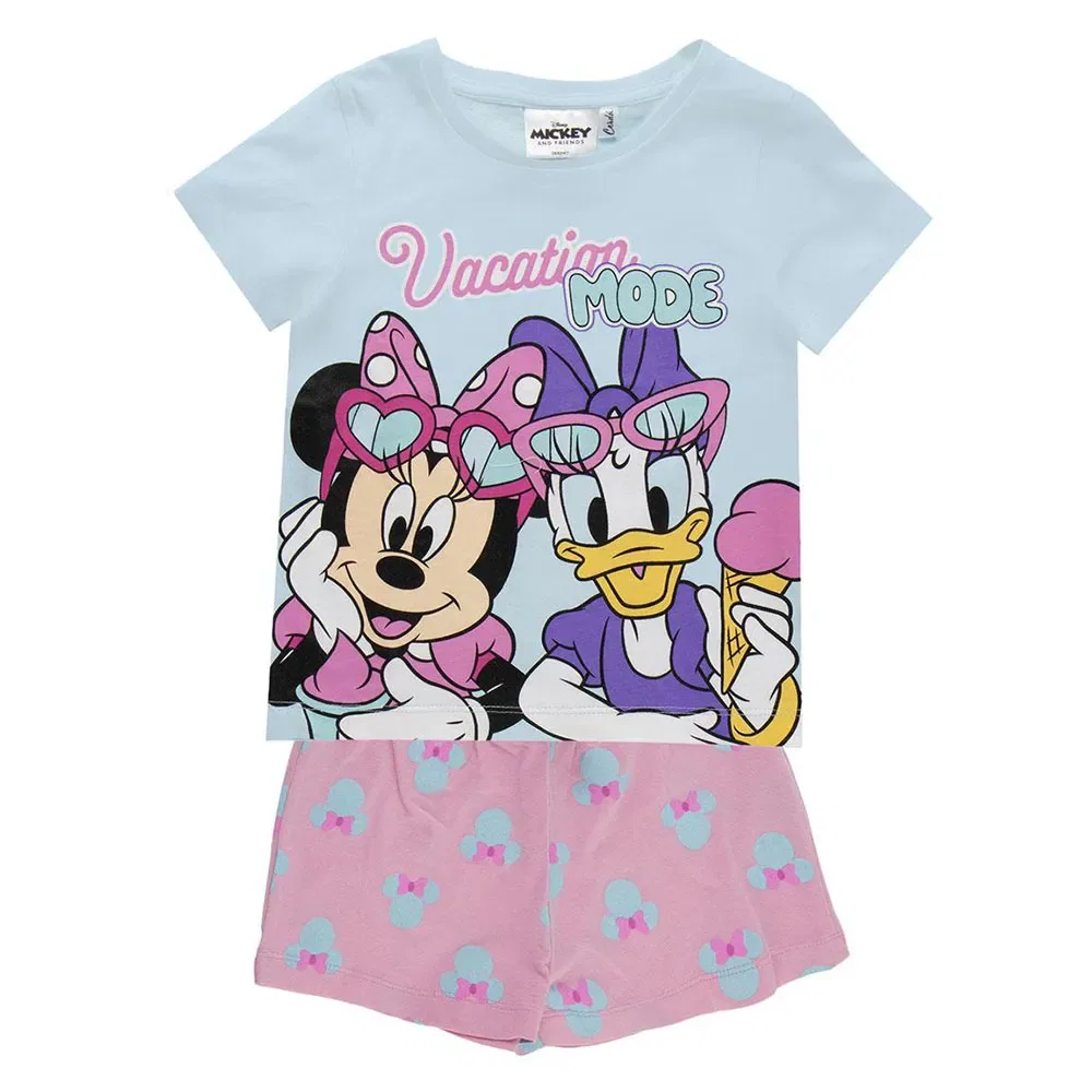 Детская пижама для девочек с принтом Minnie Disney, Pink