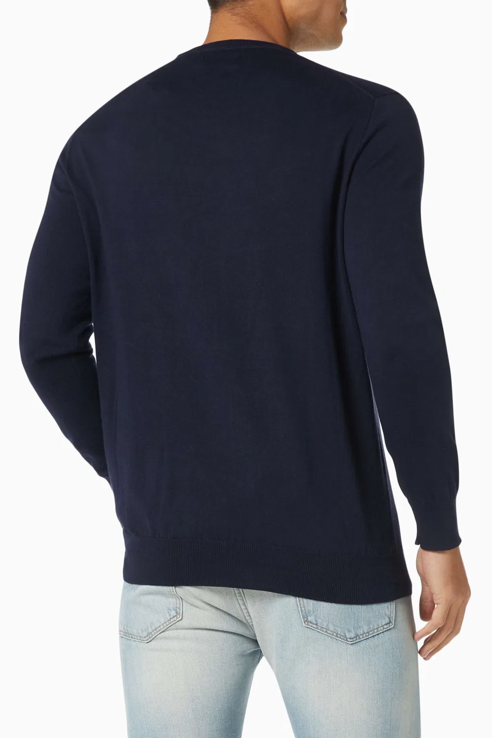 Свитер с круглым вырезом из хлопка Pima Polo Ralph Lauren, синий — фото 3