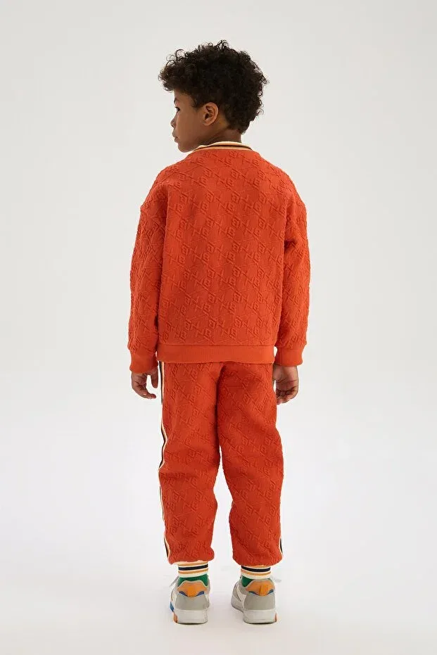 Детские спортивные штаны для мальчиков с эластичным манжетом Nebbati, Orange — фото 4