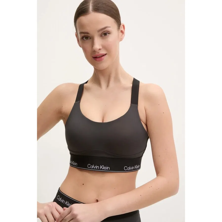 Спортивный бюстгальтер с высокой поддержкой Sports Bra High Support Calvin Klein, Черный