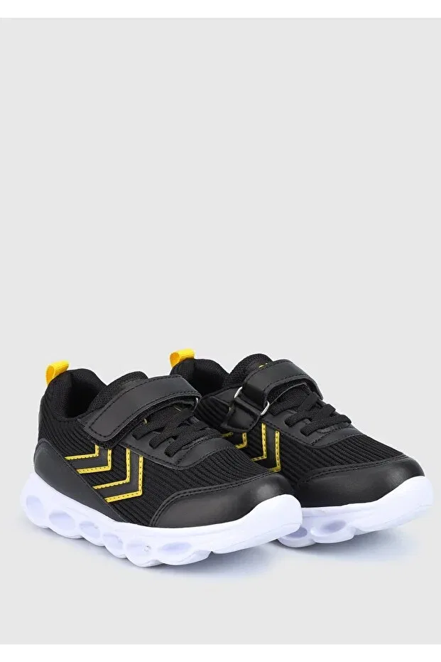 Детские кроссовки для девочек с подсветкой Hummel, Black — фото 2