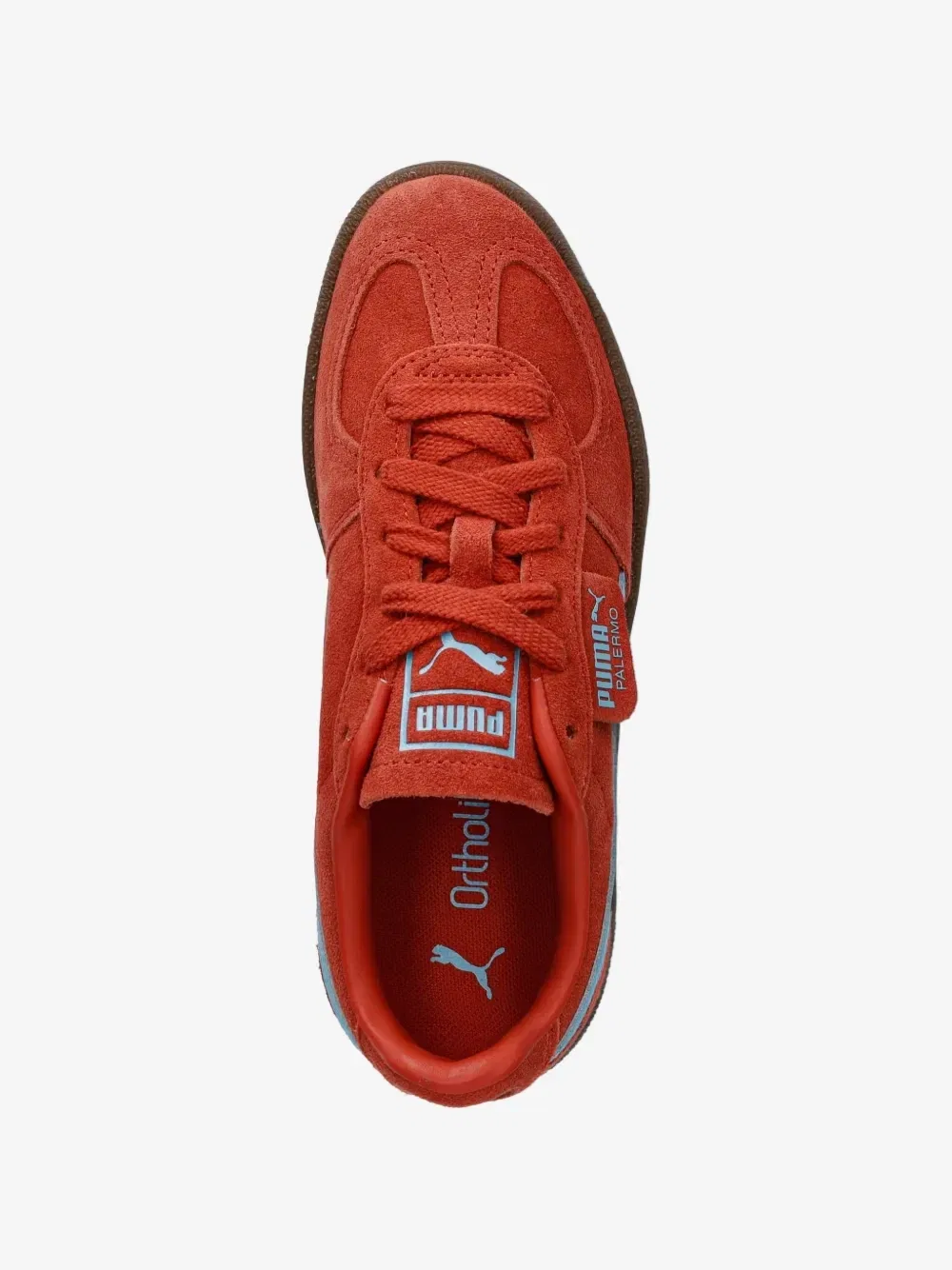 Кроссовки Palermo Puma Kids, красный — фото 4