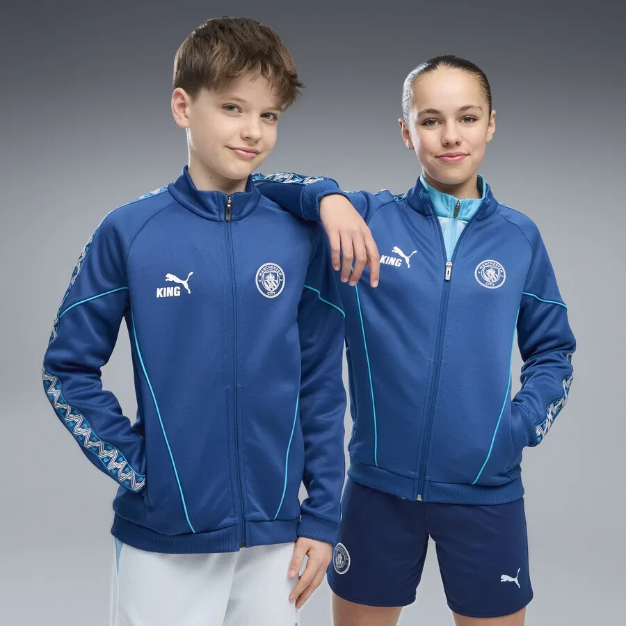 Спортивная куртка PUMA синего и королевского синего цвета — фото 2