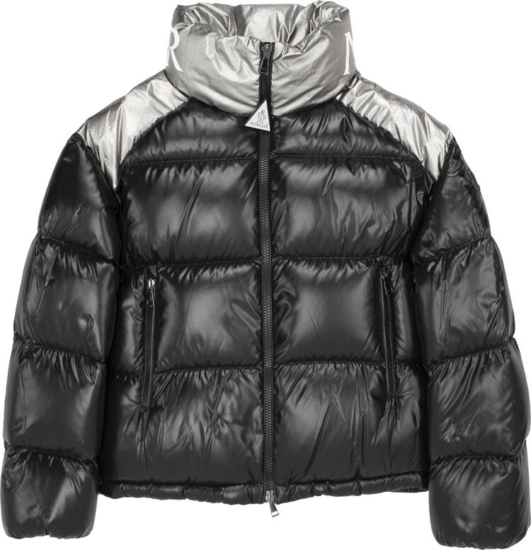 

Пуховик Moncler Cuscute Puffer Shiny Jacket 'Black/Silver', черный