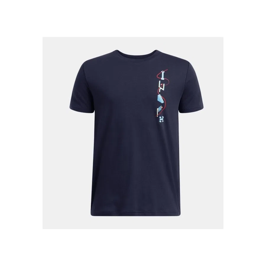 Детская футболка с длинным рукавом UA Portal Logo Under Armour, Темно-синий