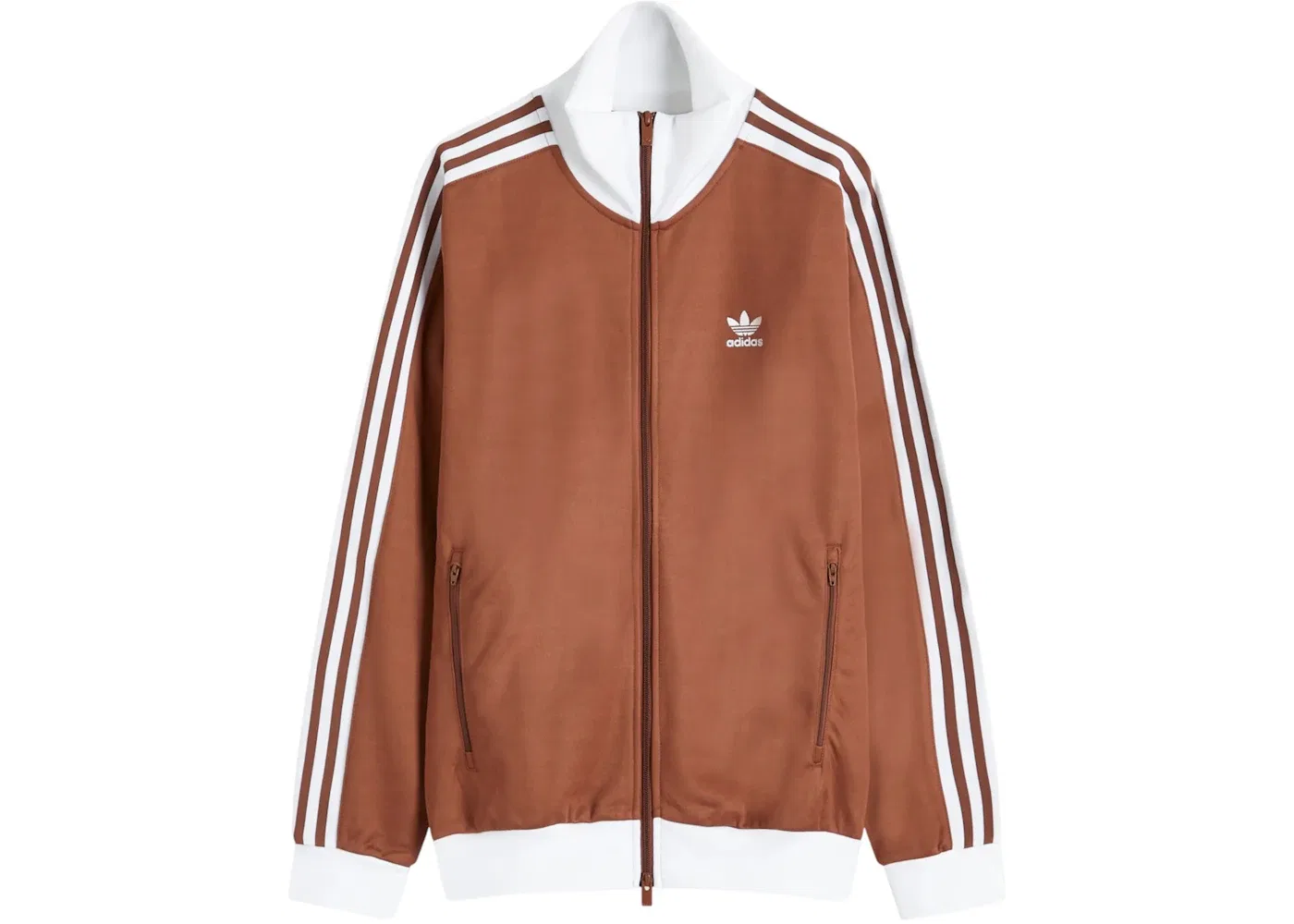 Мужская куртка на молнии с принтом Beckenbauer Track Top Adidas, цвет Preloved Brown