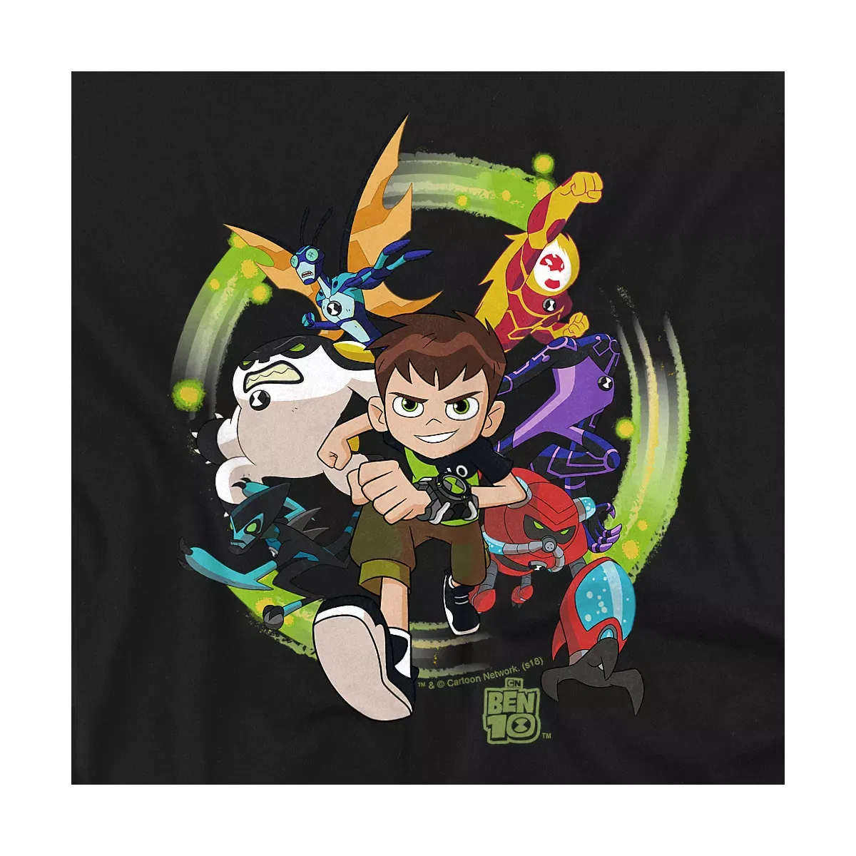 Детское боди для мальчиков хлопковое Ben 10 Hero Charge Cartoon Network, Black — фото 2
