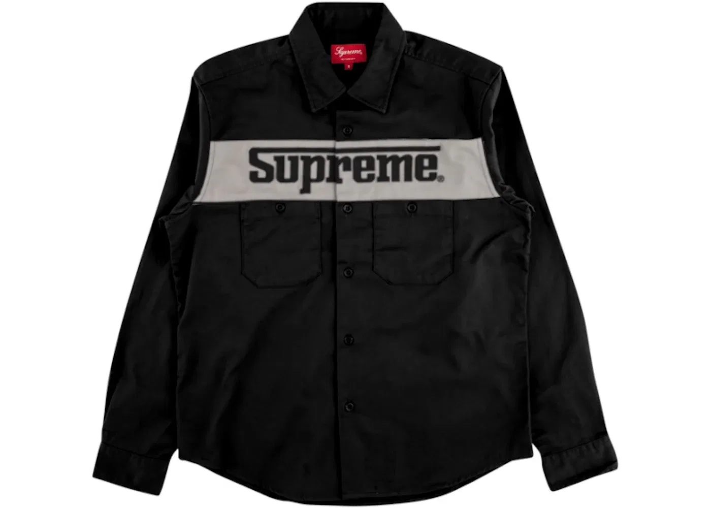 Мужская рубашка с логотипом Racing Logo Work Shirt Supreme, черный