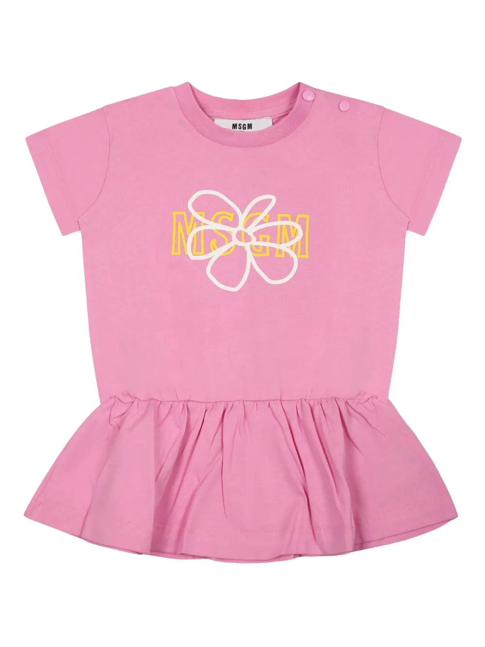 

Платье с логотипом MSGM Kids, зеленый