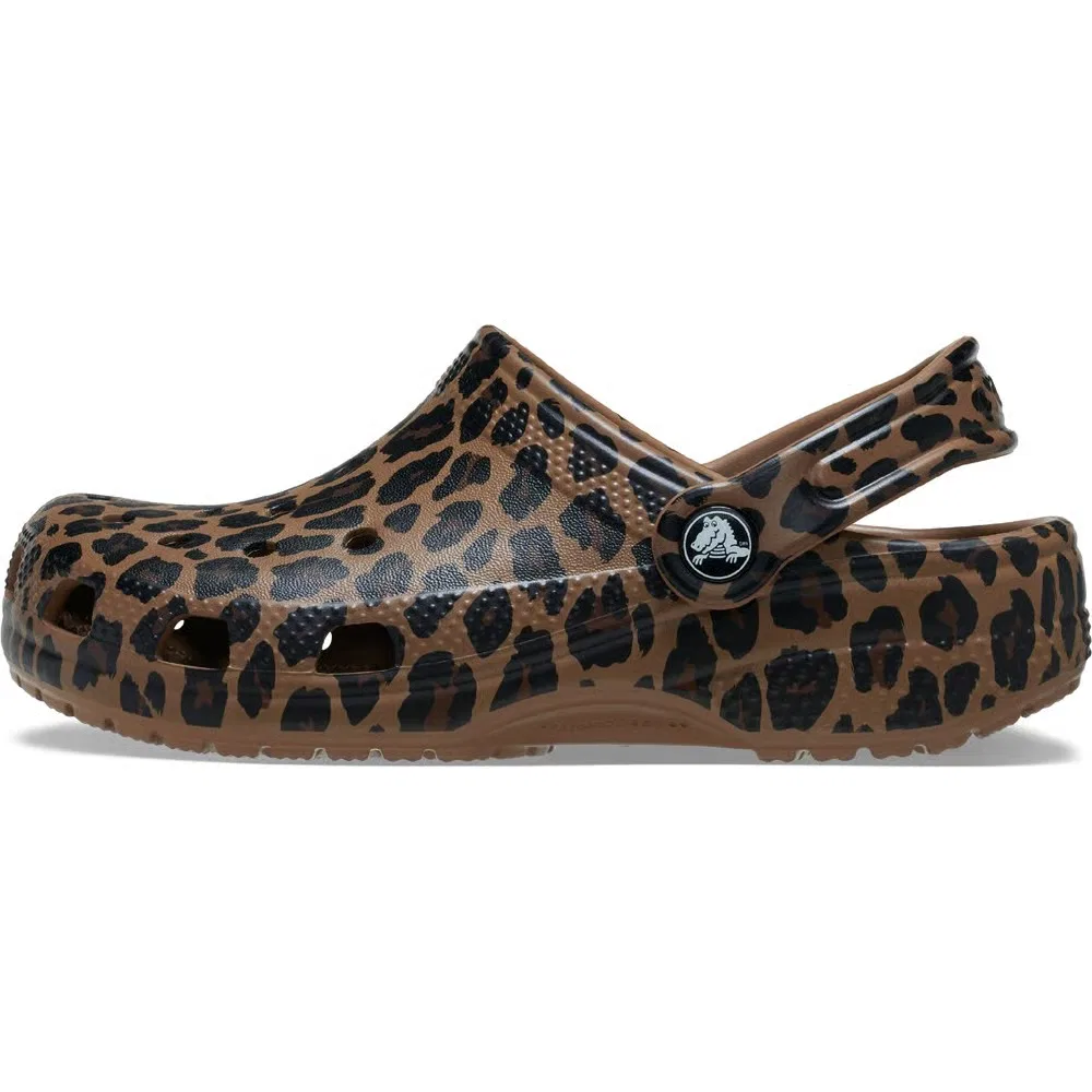 Детские классические сабо с графическим рисунком Crocs, Leopard — фото 3