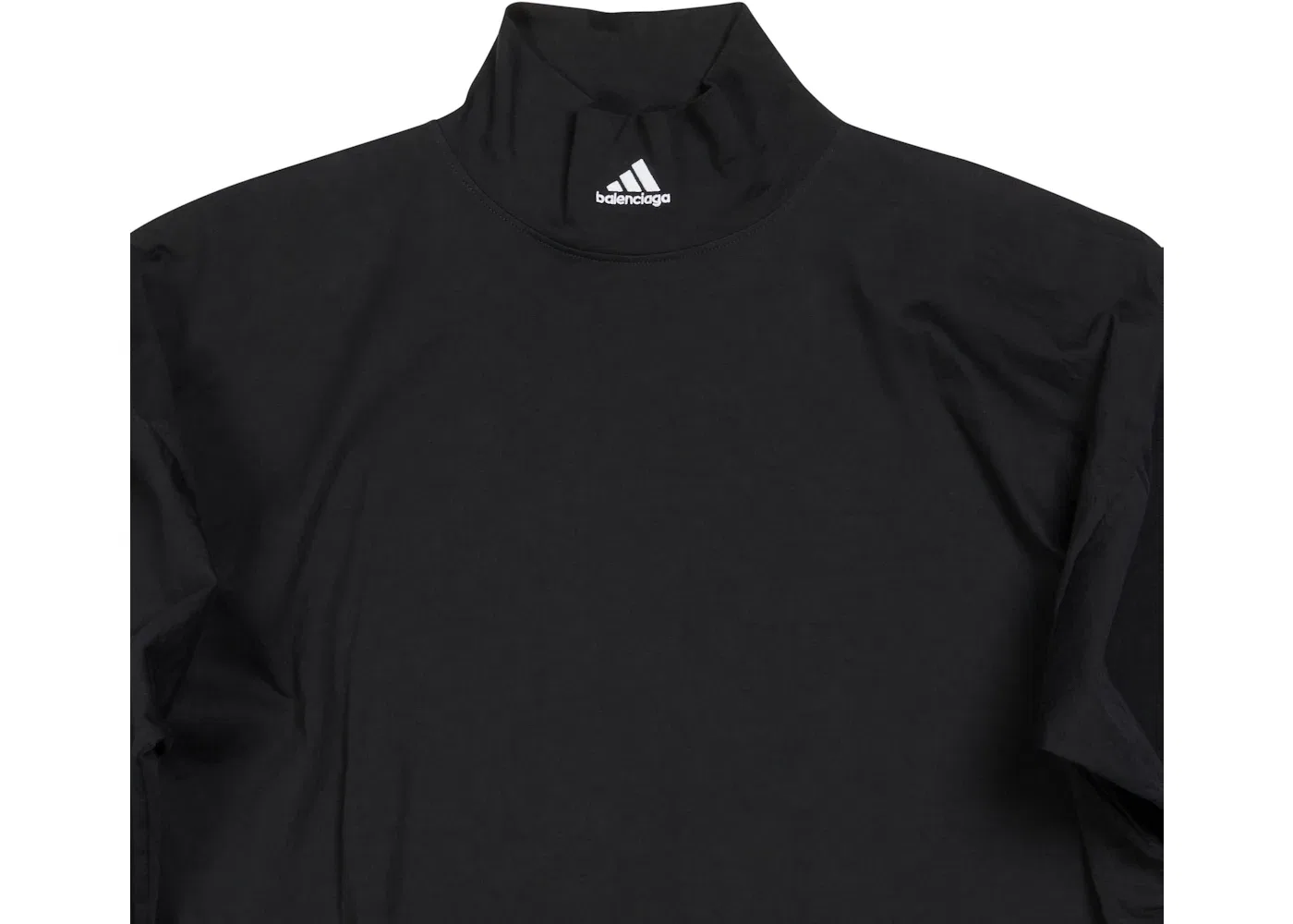 Унисекс футболка с высоким воротом T-Shirt Balenciaga, Black — фото 2