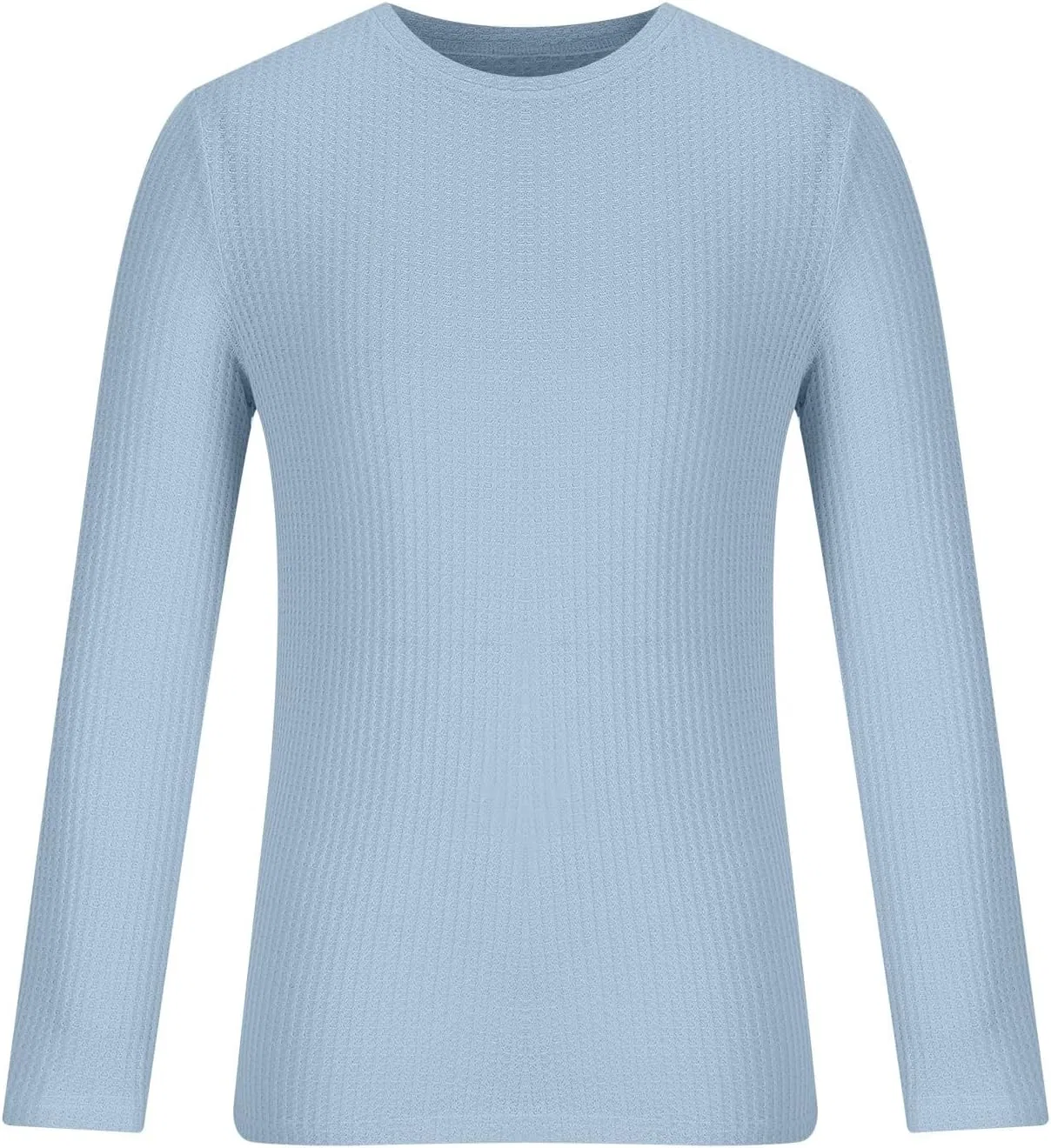 Мужская футболка с круглым вырезом длинный рукав Athletic, Light Blue — фото 3
