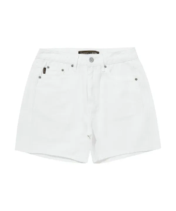 Шорты джинсовые W, Superdry, белый