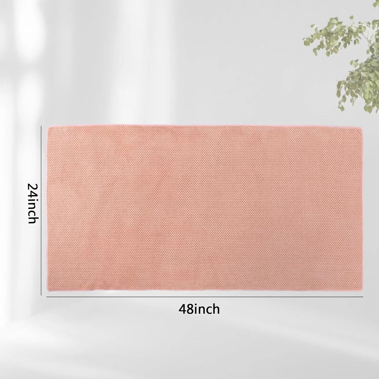 Полотенце для волос Microfiber, Laojbaba, 1 шт, 60x120 см, Rose — фото 4