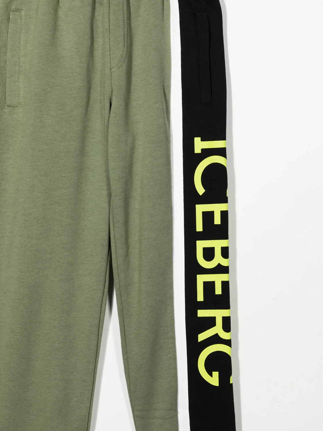 Спортивные брюки с логотипом Iceberg, зеленый — фото 3