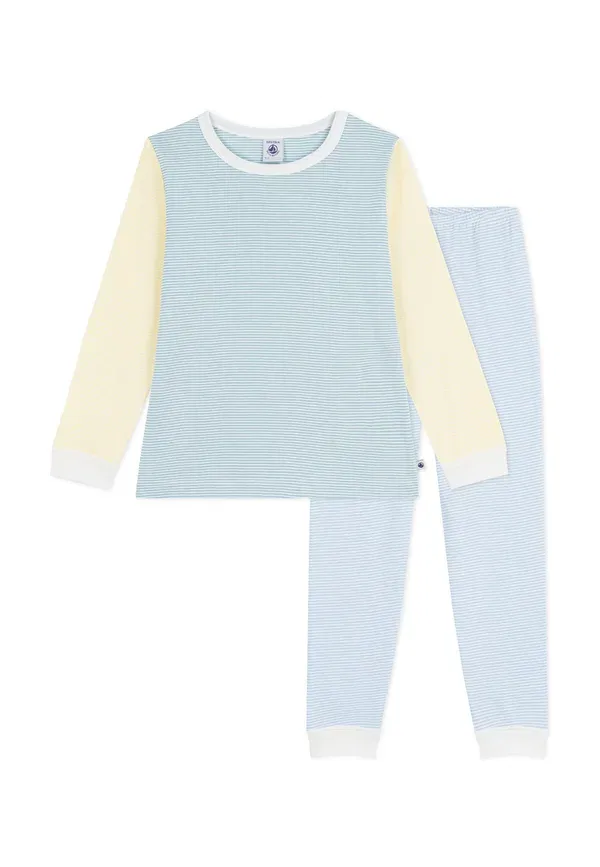 Пижамный комплект из рибаны полоска Pyjalong Petit Bateau Mimi Multico — фото 3