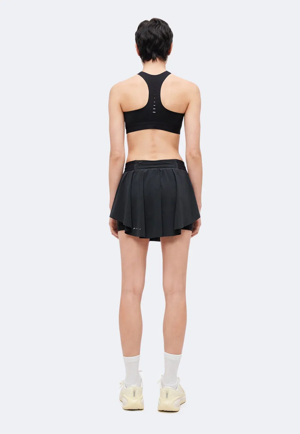 Юбка-Шорты Swift - спортивная юбка Nike Performance, Black/Illusion Green — фото 3