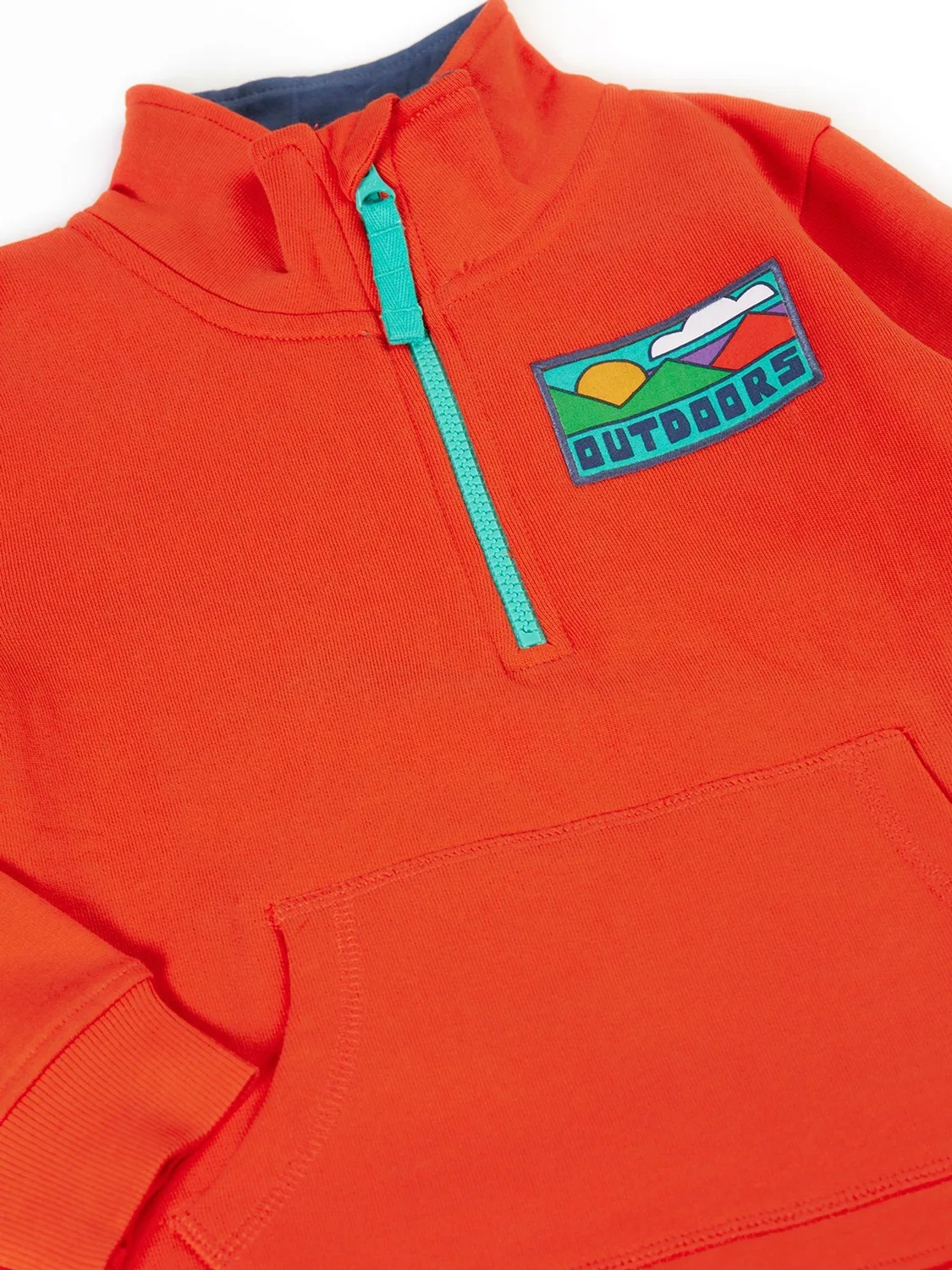 Свитшот на молнии Handy Frugi, красный — фото 4