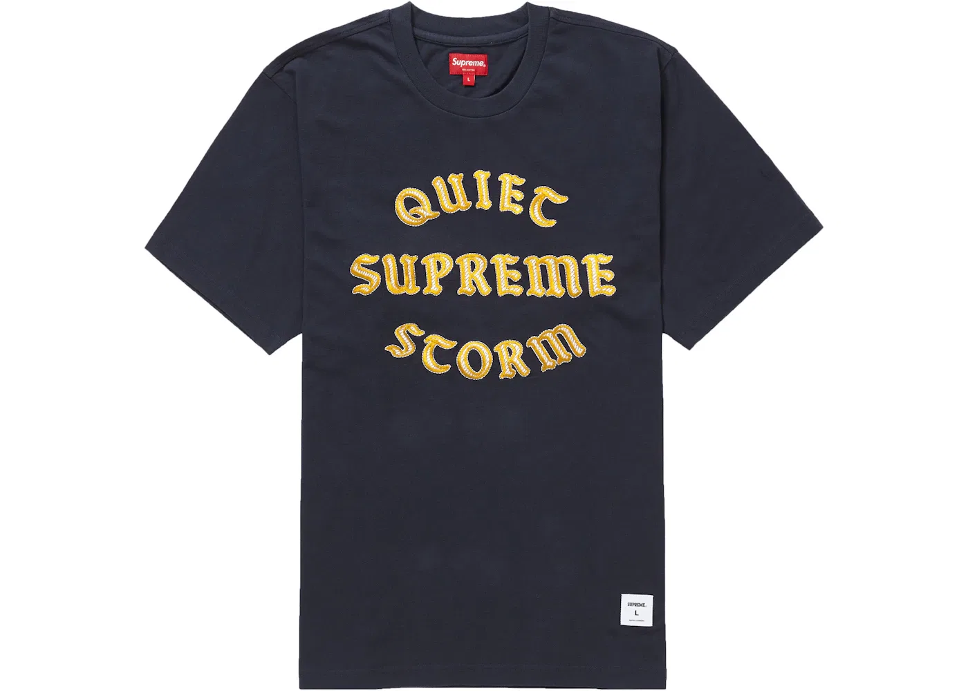 Мужская футболка с коротким рукавом Supreme Quiet Storm S/S Tee, Navy