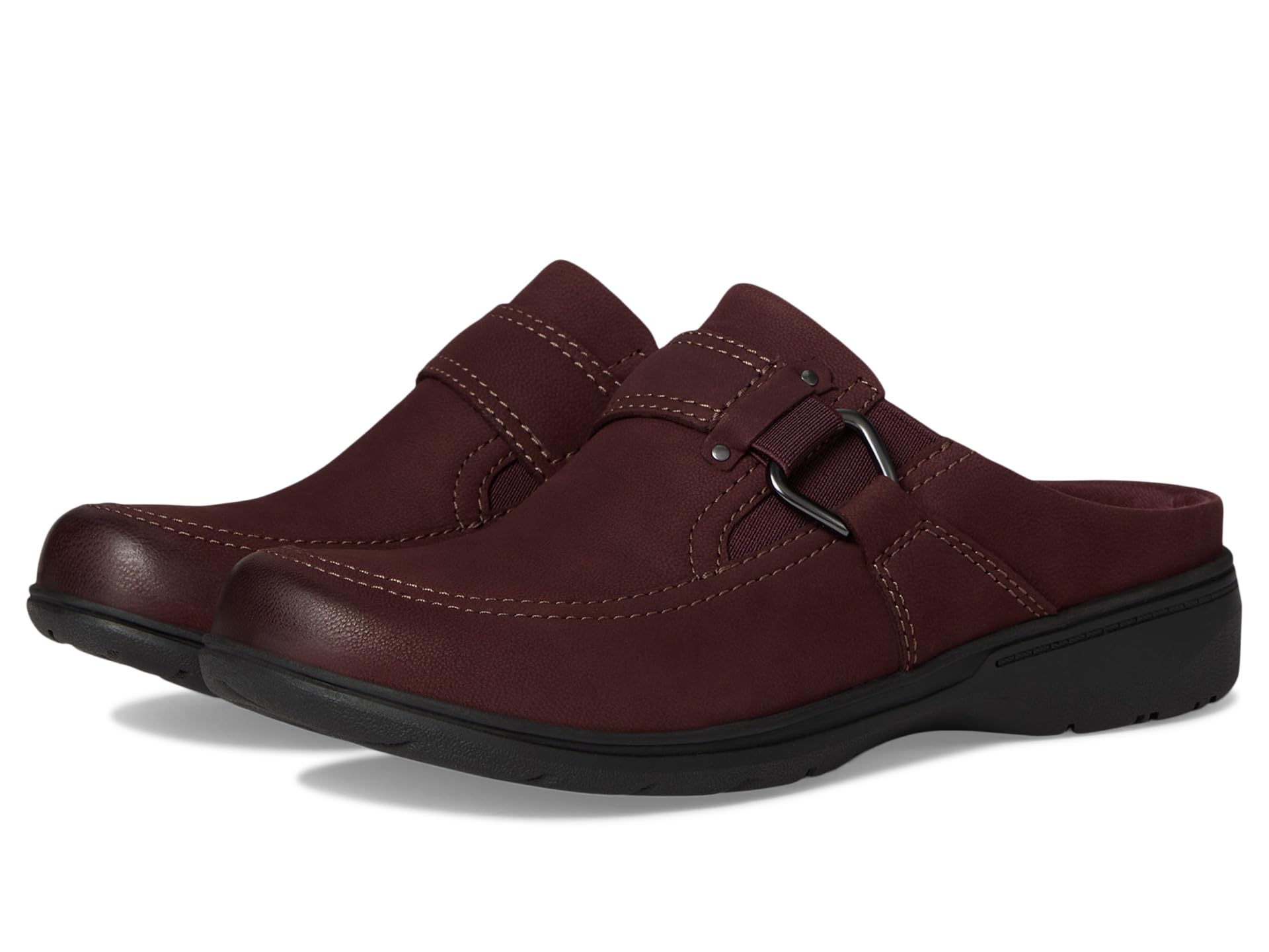 Сабо Clarks Carleigh Viola, цвет Merlot Nubuck