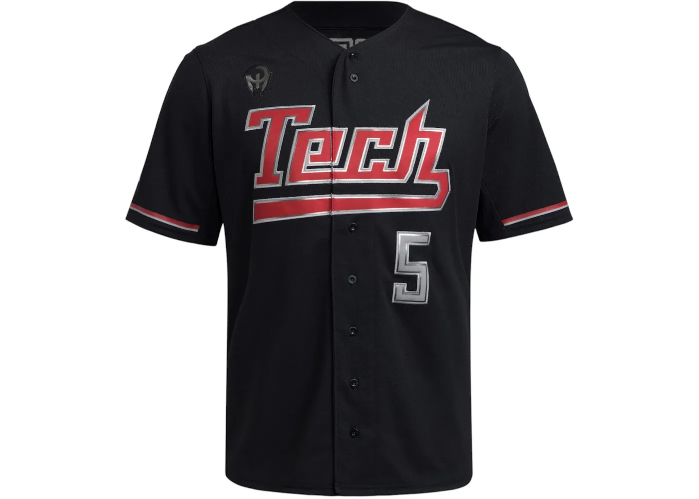 Мужская футболка поло с длинным рукавом Jersey Adidas, Texas Tech Black
