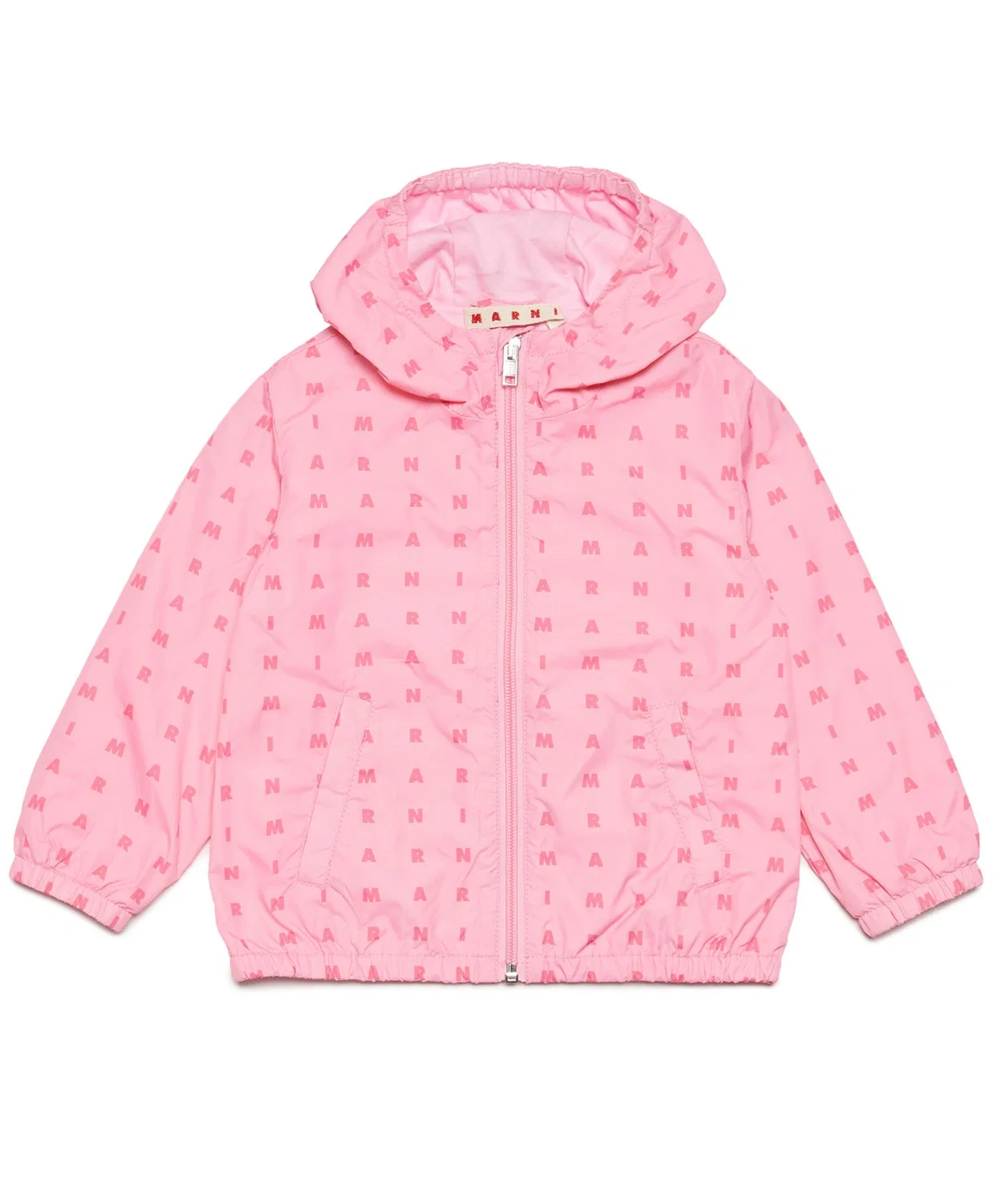Детская куртка-худи с брендовым логотипом MARNI, Light Pink — фото 3