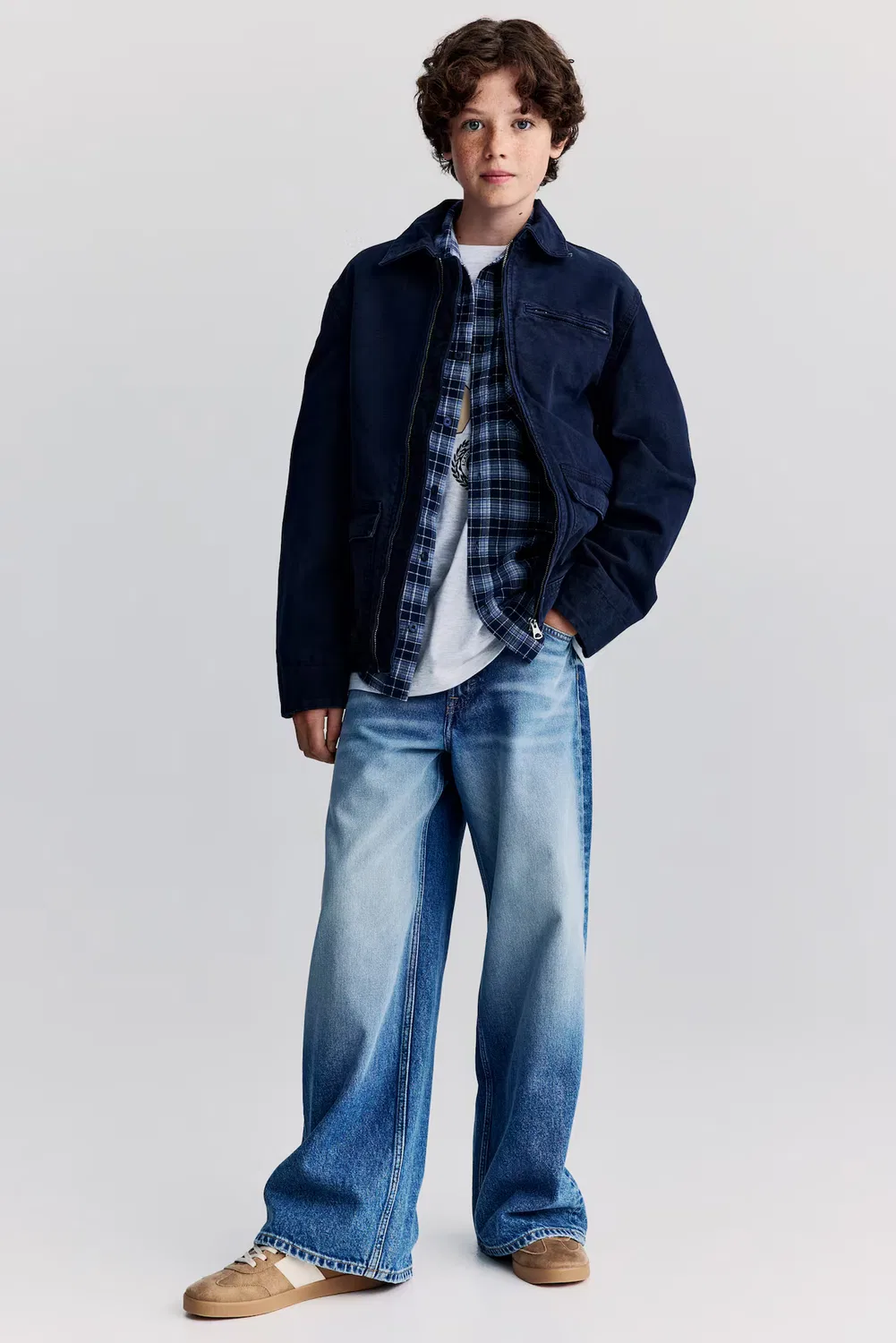 Куртка из хлопчатобумажной ткани H&M, Marineblau