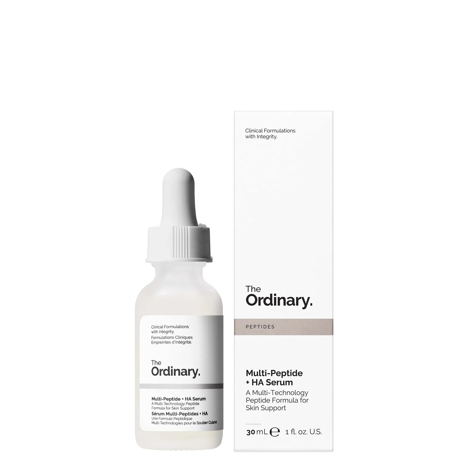 Сыворотка для лица с пептидами и гиалуроновой кислотой Multi-Peptide + HA Serum, 30 мл, The Ordinary