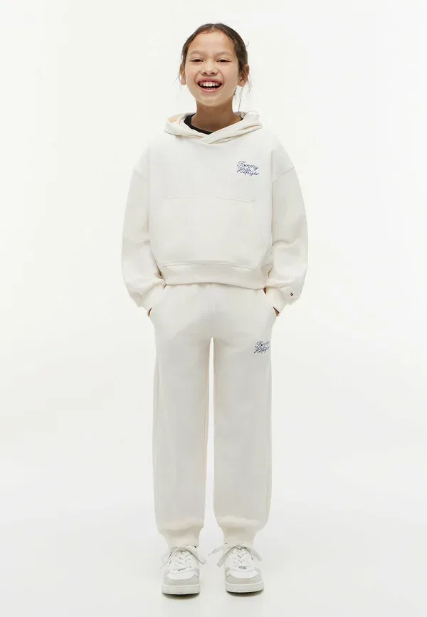 Брюки из шерсти Rope logo terry relaxed joggers Tommy Hilfiger, кремовый — фото 2